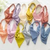 8PCS Plain Color Triangle Scarf Hair Band