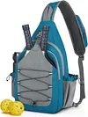Pickleball Bag Crossbody Sling Bag Pickleball Paddle Bag for Men and Women