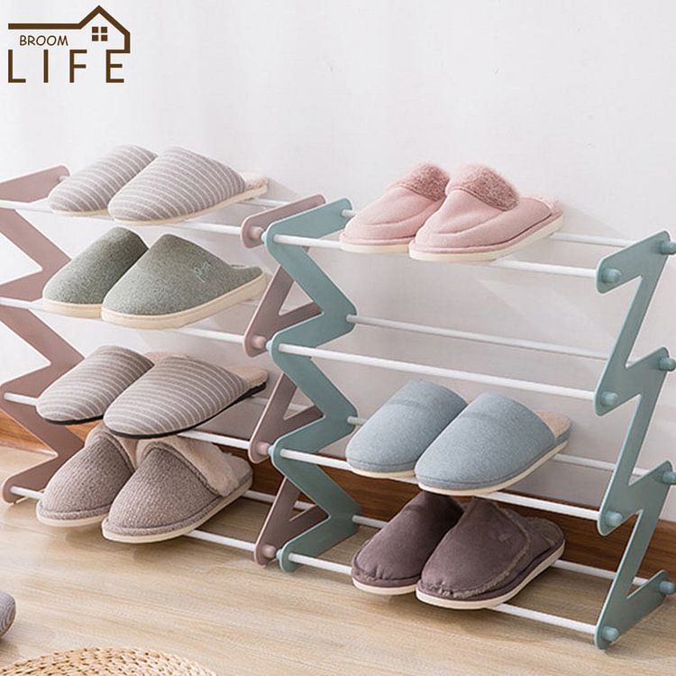 Z-shaped Non-woven Stainless Steel Assembled Shoe Rack