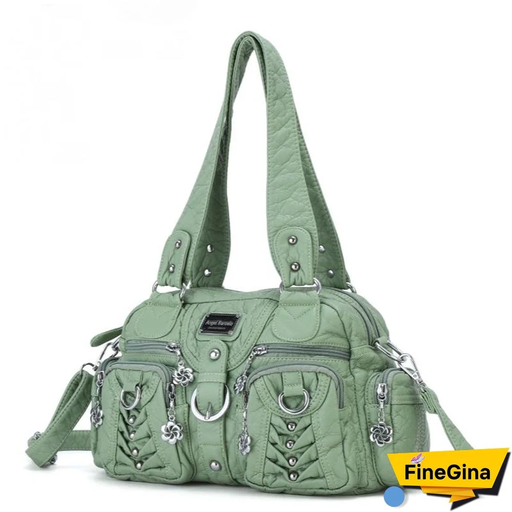 Retro Pure Color Tote Bag