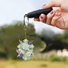 15Pcs Cross DiY Double-Sided Diamond Art Keychain Ornaments Party Crafts Decor