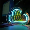 Magic Thousand Layer Mirror Atmosphere Light Night Light Creative Neon Light Game Room Bar Sign Children's Birthday Party Decoration Game Player Gift for Christmas