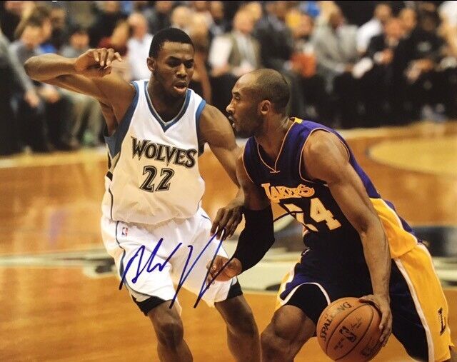 ANDREW WIGGINS Signed Autographed 8x10 Photo Poster painting Minnesota Timberwolves Kansas