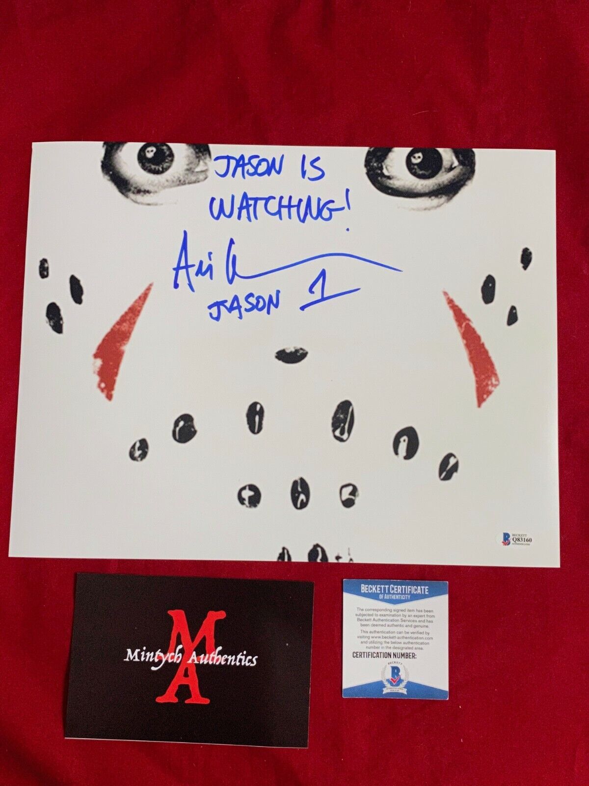 ARI LEHMAN 1ST JASON VOORHEES SIGNED 11x14 Photo Poster painting! FRIDAY THE 13TH! BECKETT COA