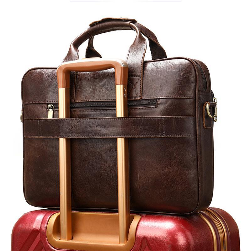 Practical Business Large Capacity Handbags Vintage 15.6 Inch Case
