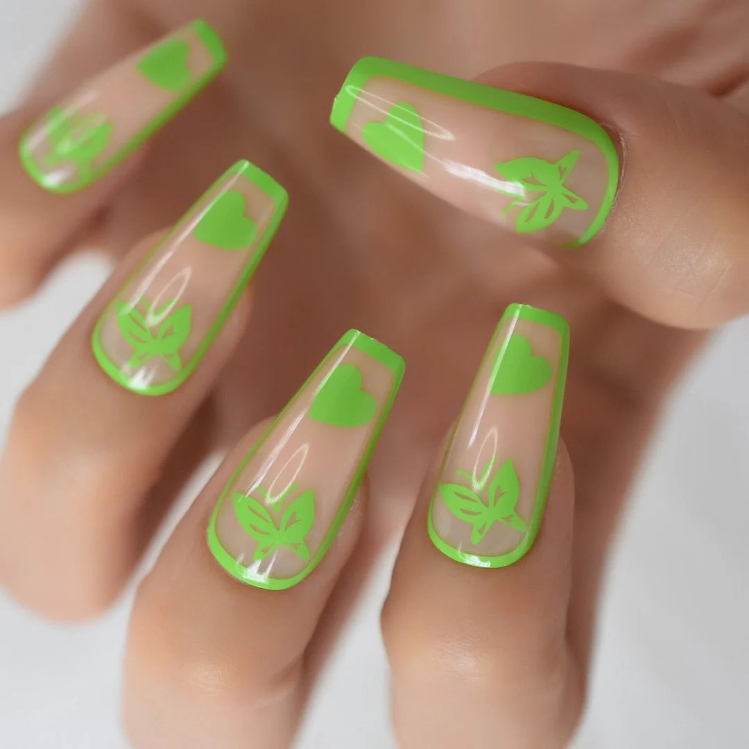 Detachable Medium Coffin Fakw Nails Snakeskin Nails Pre-Design Gelx Nails Tip Nails Stick On Nails Full Cover Nails Wholesale RU-Nail Inspo