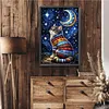 Diamond Painting -DIY Round Drill Starry Sky and Cats(40x60cm)