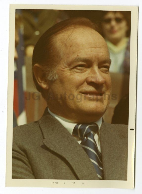 Bob Hope - Vintage Candid Photo Poster paintinggraph by Peter Warrack - Previously Unpublished