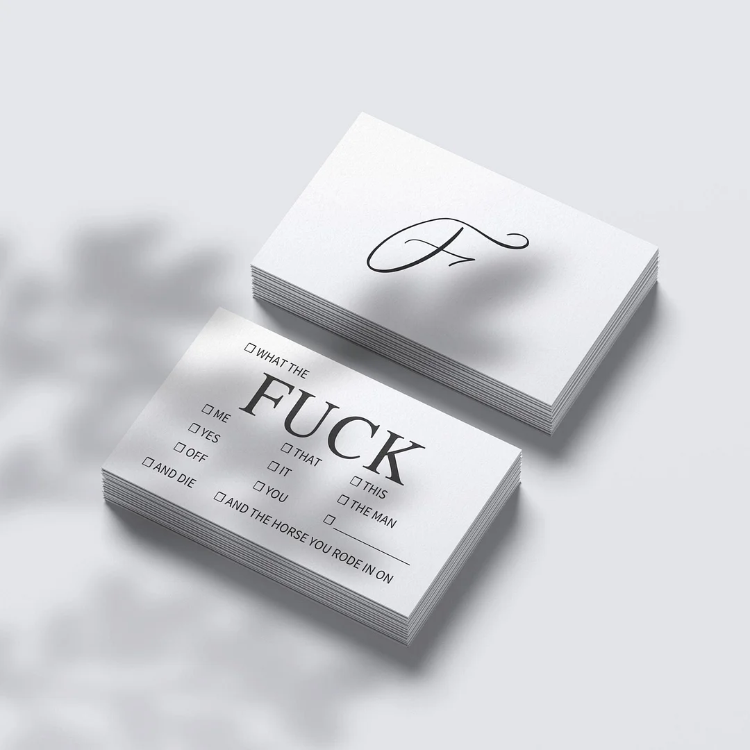 Funny What the F*ck Business Cards