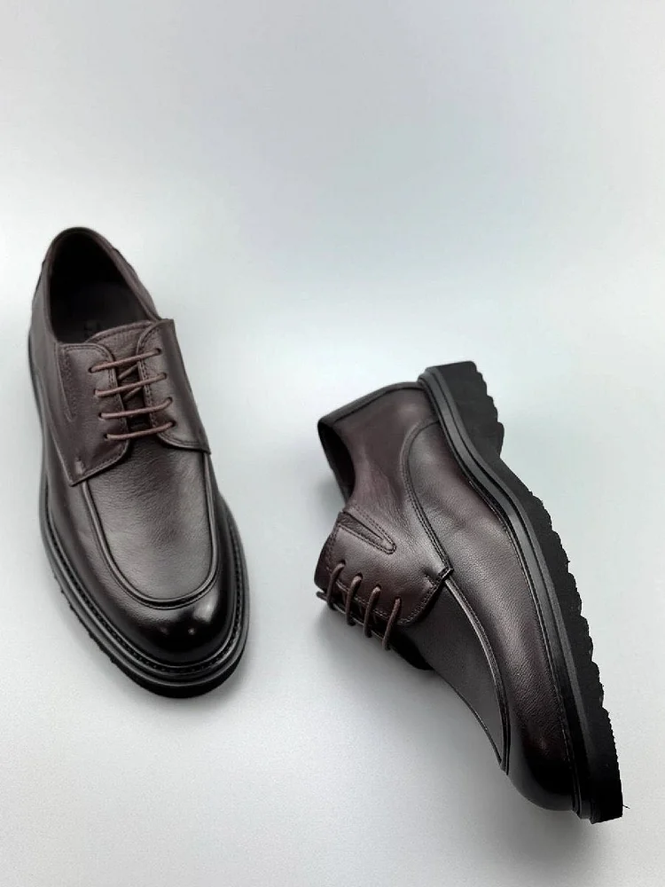 Genuine Leather Cowhide Men's Casual Trendy Versatile Leather Shoes