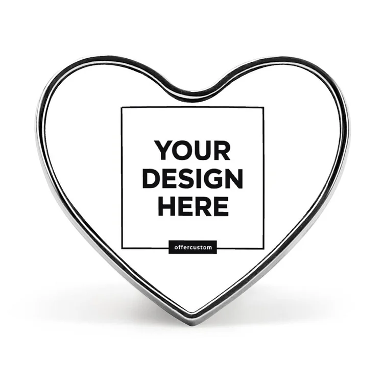 Personalized Design Heart Badge