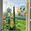 2Pcs Diamond Painting Dinosaur Diamond Art Pendant Wall Decor
