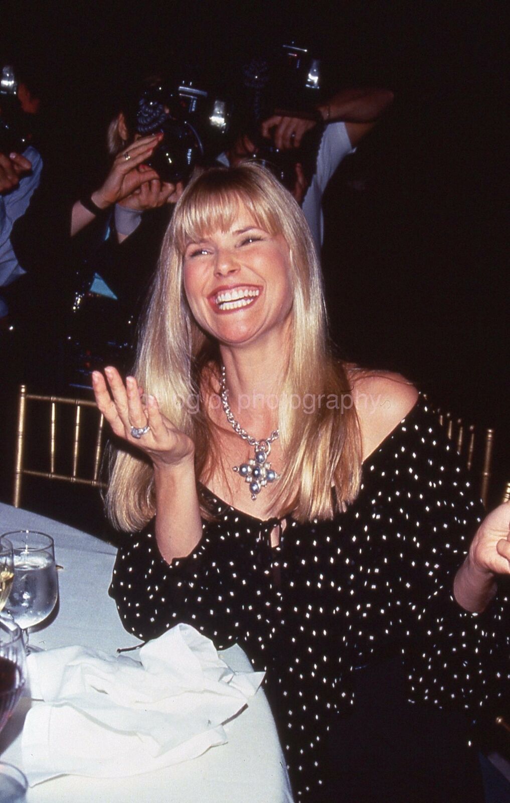 CHRISTIE BRINKLEY Vintage 35mm FOUND SLIDE Transparency MODEL Photo Poster painting 010 T 2 K