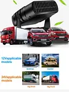 12V/24V Electric Heating Fan Fast Heating Car Windshield Heater Auto Accessories