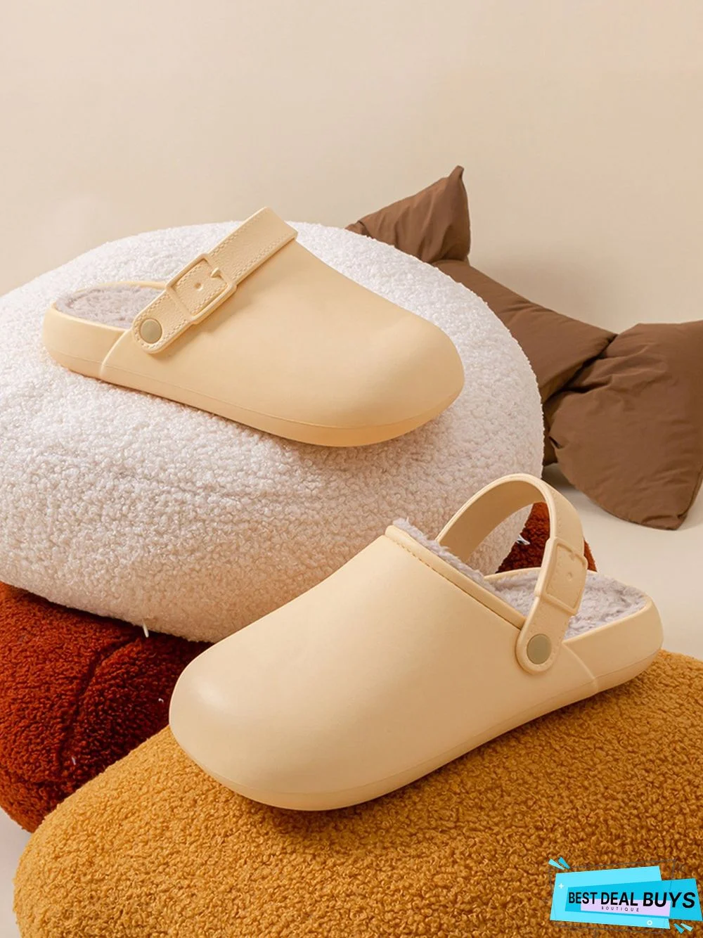 Waterproof Casual Winter Warm Lined Eva Sandals