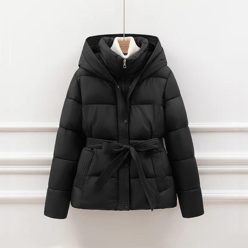 Toloer The 2024 New Korean Version Thickened Thick Padded Clothes Female Short Waist Slim Slim Ded With Warm Coat-Outfit Ideas