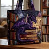 Library Dragon Quilted Tote Bag GFTONL5036