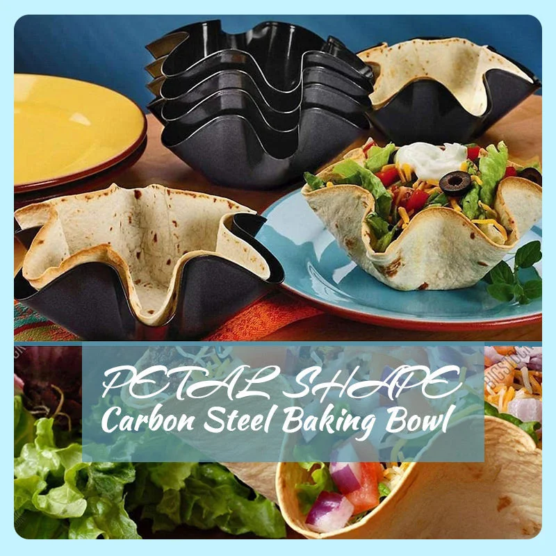Petal Shape Carbon Steel Baking Bowl（Buy 2 Get 1 Free）