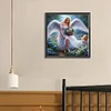 (Multistyle) Ange Fille-Perceuse Ronde Peinture Diamant-40*40CM