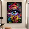 (50*70cm)Eye of the Flower - Full Round Drill Diamond Painting