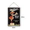 Miller bi&egrave;re - Enseignes en bois(30*40cm)