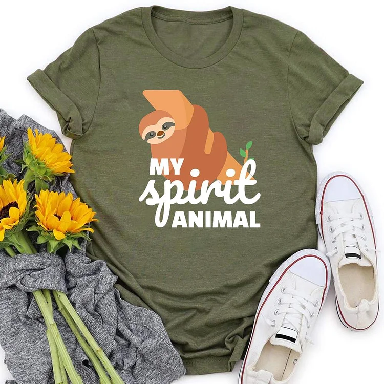 My animal sloth  T-shirt Tee -04373-Annaletters