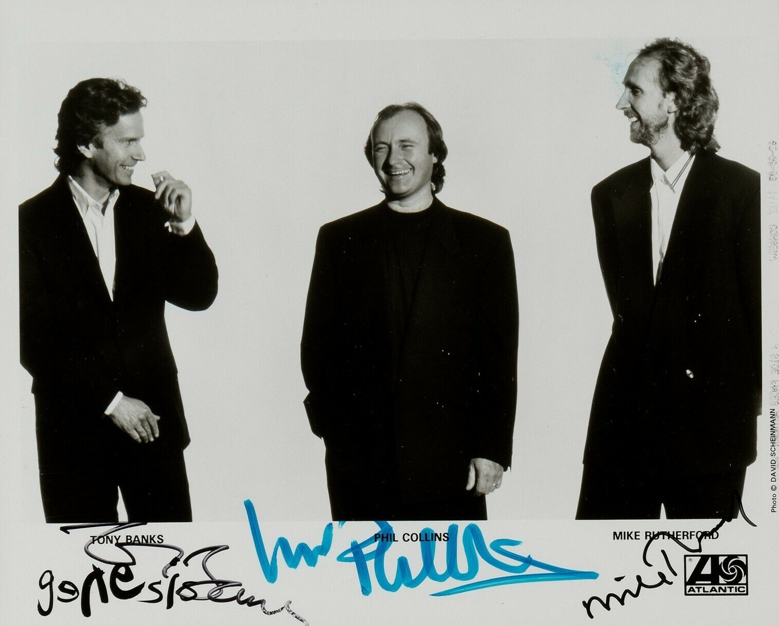 GENESIS Signed Photo Poster paintinggraph - Rock Group BANKS Collins RUTHERFORD - preprint