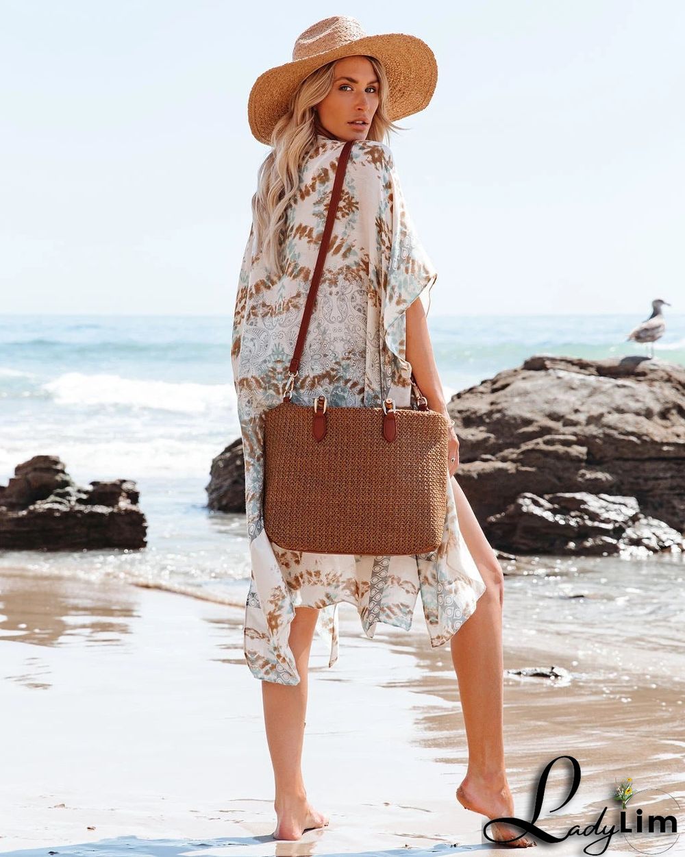 Fashion Floral Printed Sexy Beach Cover Up