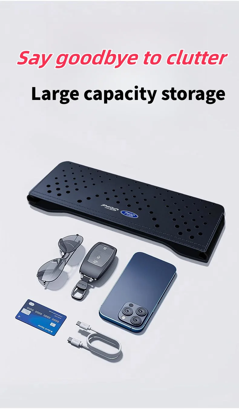 Car-mounted multi-functional side storage mesh pocket for bills, cards and mobile phone storage bag