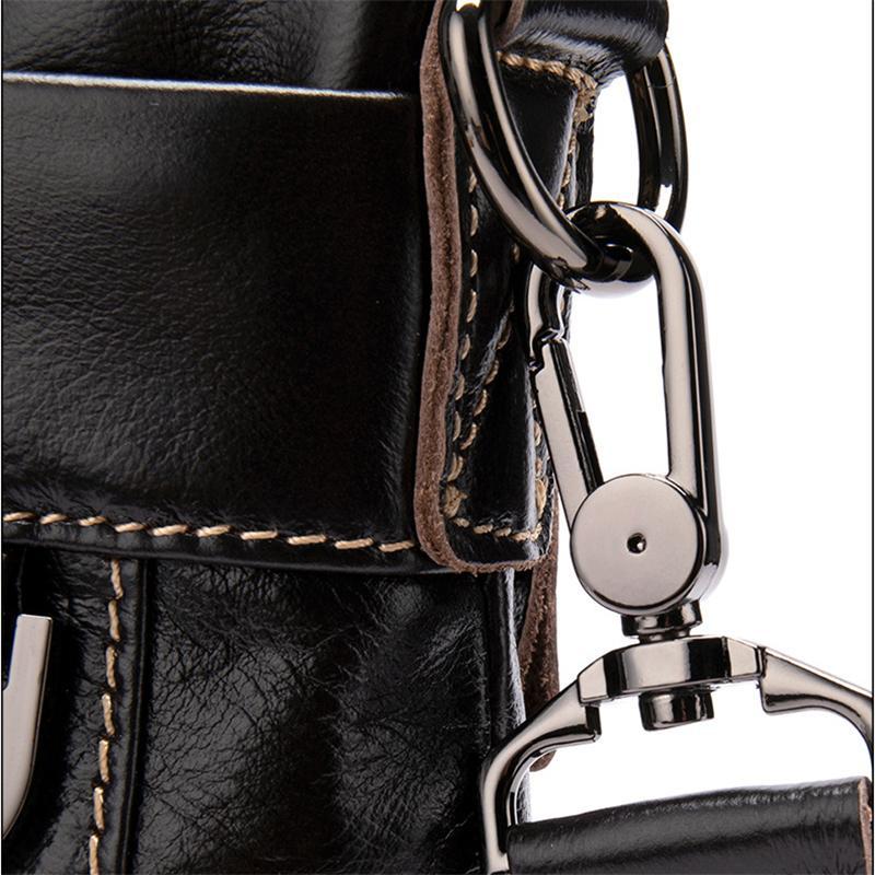 Organizational Layout Grain Textured Style Contrast Stitching Crossbody Sling Bag