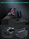 Upgrade Adjustable Ergonomic Portable Aluminum Laptop Holder, Laptops Elevator for Desk, Compatible with MacBook Air Pro, HP, Dell, More 10-17&rdquo; Notebook Computer