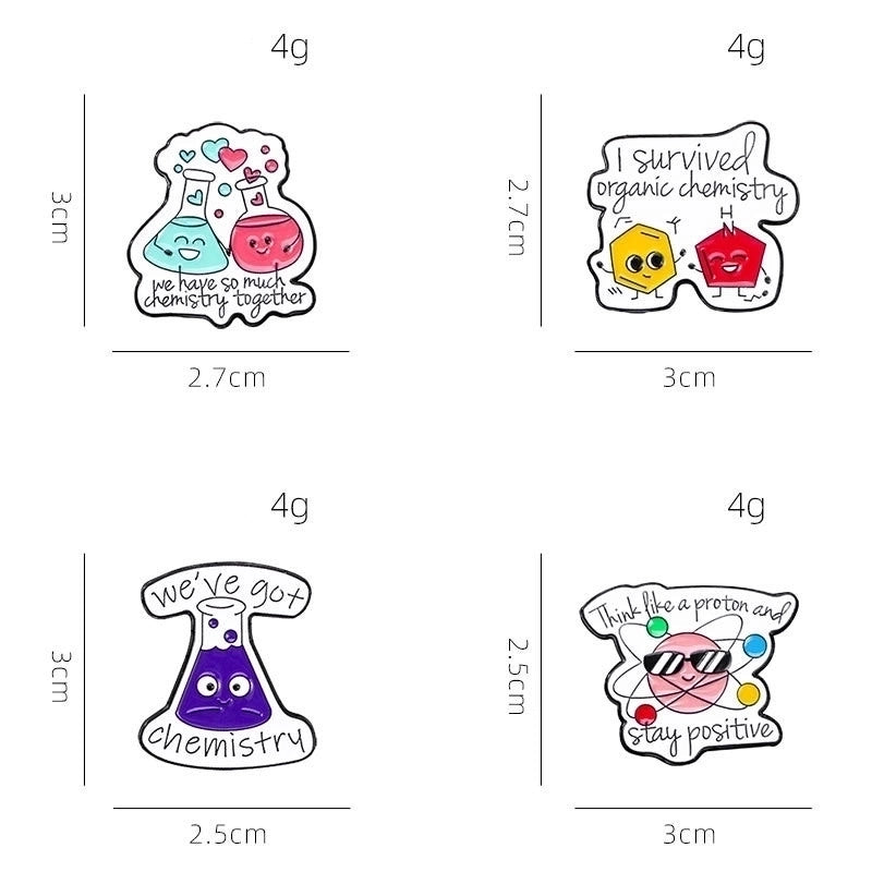 Preppy Style Minimalist Cartoon Alloy Stamping Stoving Varnish Plating Unisex Brooches