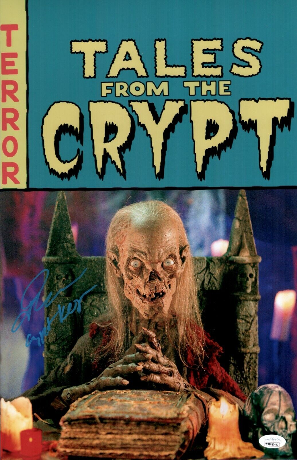 JOHN KASSIR Signed TALES FROM CRYPT Keeper 11x17 Photo Poster painting Autograph JSA COA WP Cert