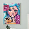 Diamond Painting -DIY Round Drill Girl(40x50cm)