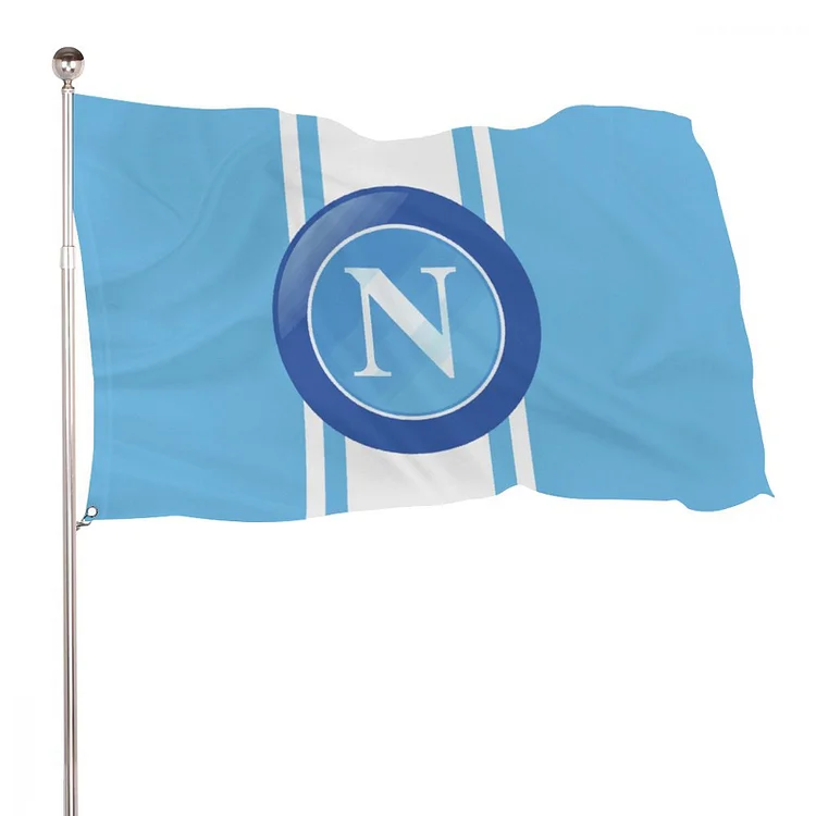 Naples Drapeau Drapeau Intérieur Extérieur 90cmX150cm Avec Deux Œillets