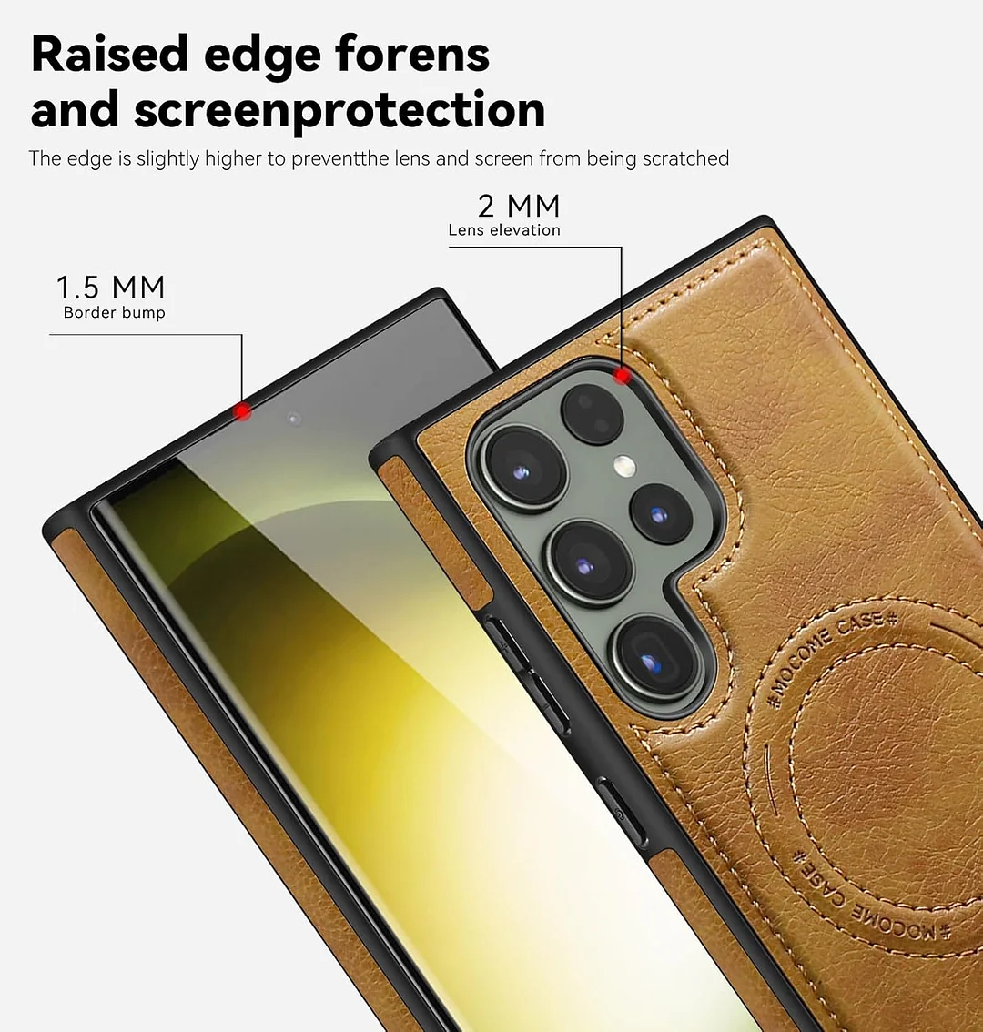 Samsung Galaxy Z Fold 6 Leather Case Magnetic Protective Case Holder Phone Case