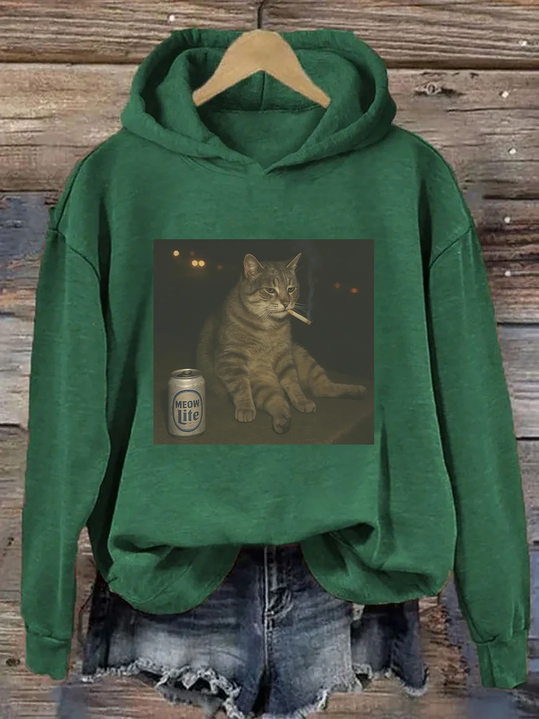 Funny Smoking Cat Meme Hoodie