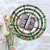 (US Local)Flower Diamond Painting Wooden Serving Tray Decorative Diamond Art Fruit Tray(E)