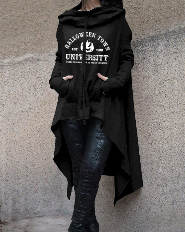 Halloween Town Est 1998 University Hooded Long Sleeve Sweatshirt