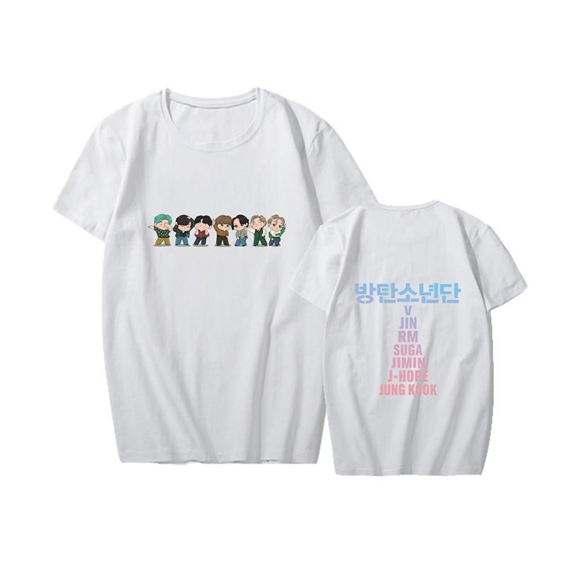 방탄소년단 Dynamite Cute Anime T-shirt