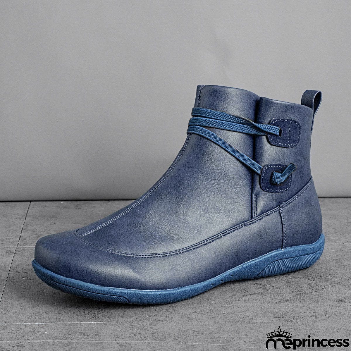 Women's Braided Strap Flat Heel All Season Boots