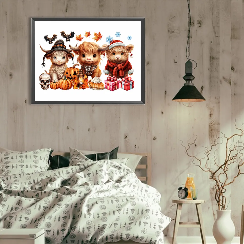 Diamond Painting - Full Round Drill - Halloween Yak(Canvas|40*30cm)