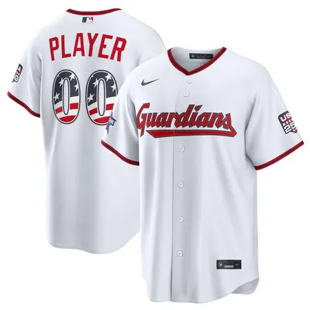 Youth Cleveland Guardians Nike White 2026 All-Star Edition Stars & Stripes Stadium Custom Jersey
