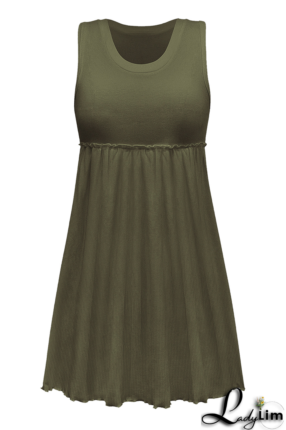 Apricot Casual Solid Patchwork U Neck Cake Skirt Dresses