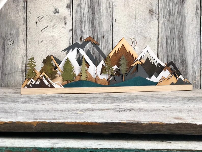 3D Forest Art - Mantle sign 
