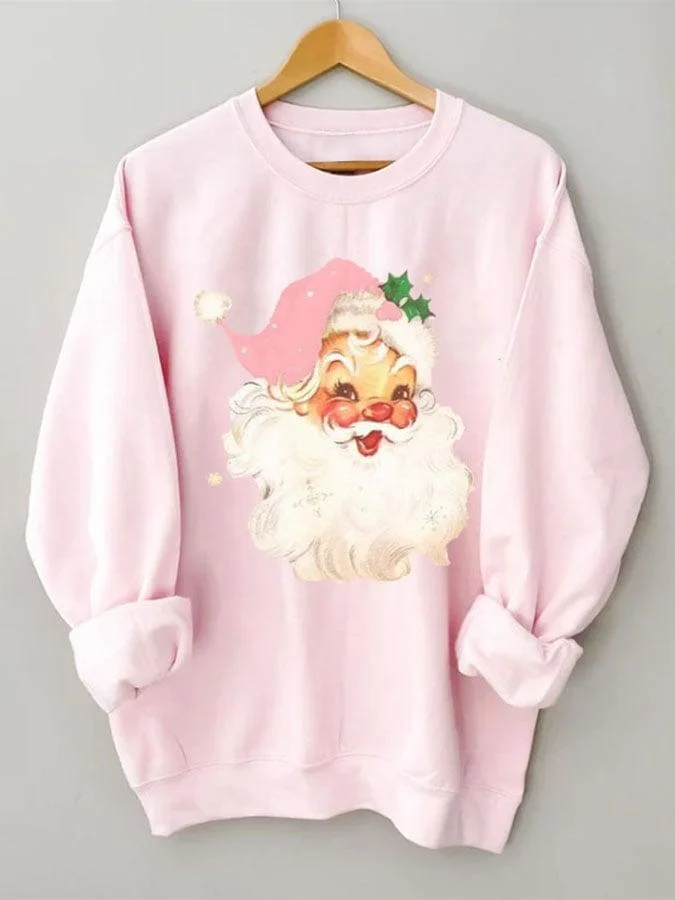Christmas Santa Claus Print Sweatshirt