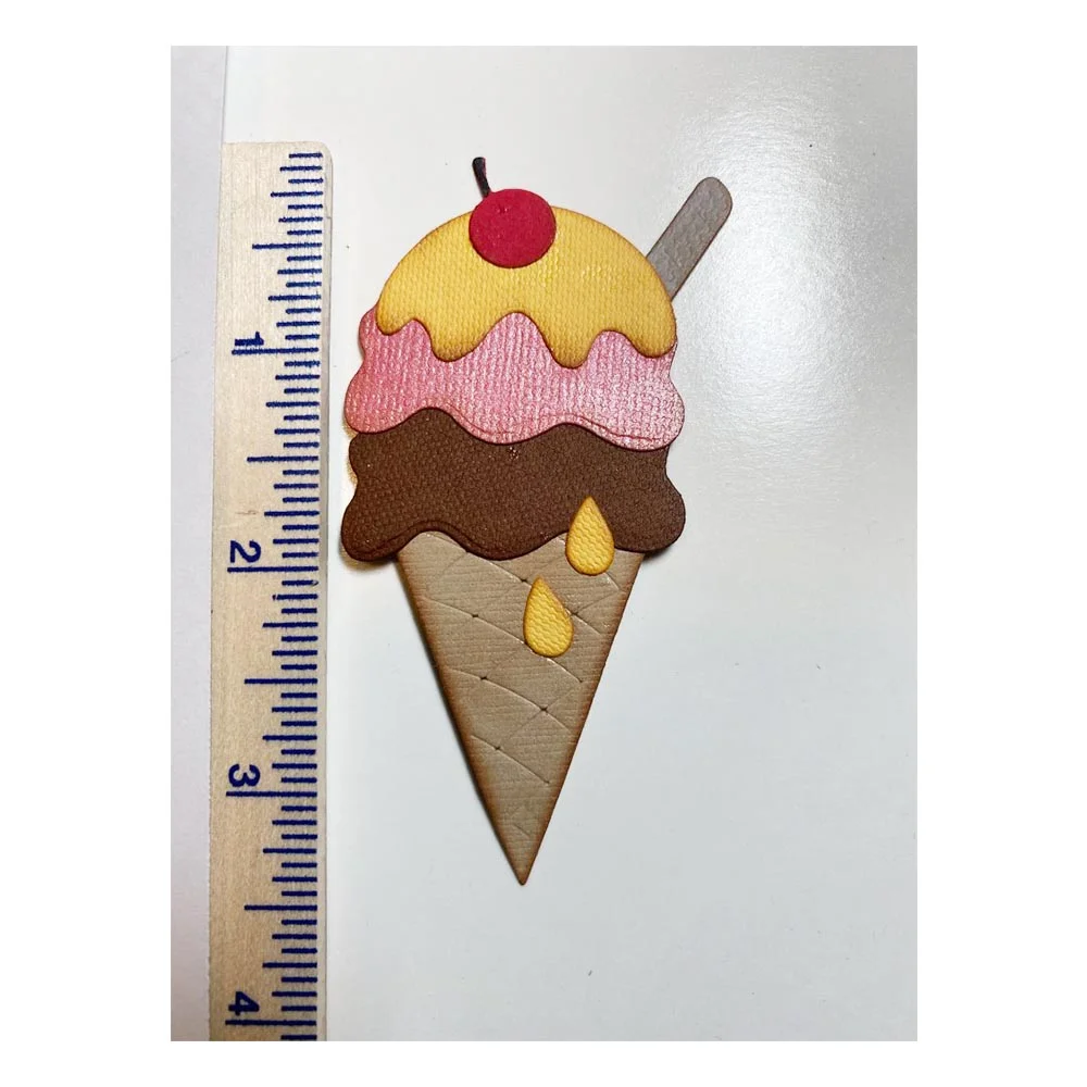 Ice Cream Metal Cutting Die Stencil Template for DIY Embossing Paper Photo Album Gift Cards Making Scrapbooking Craft New Dies