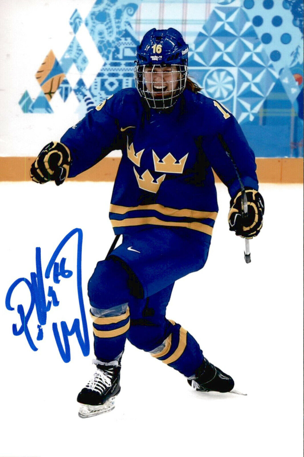 Pernilla Winberg SIGNED 4x6 Photo Poster painting WOMEN'S HOCKEY / TEAM SWEDEN #3