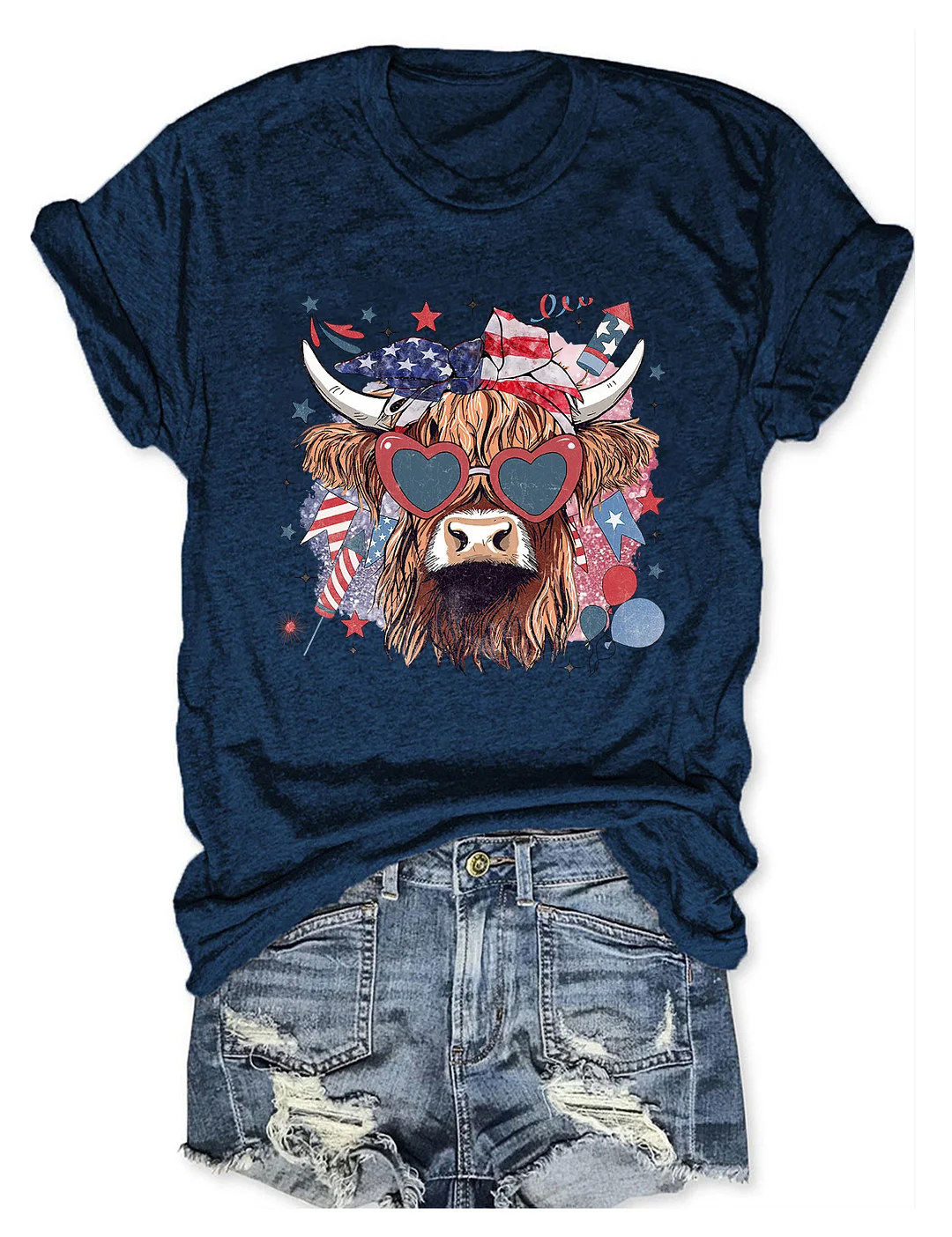 Western America Highland Cow T-shirt