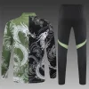 Real Madrid 25-26 1/4 Zip Tracksuit Black & Green Special Edition Chandal